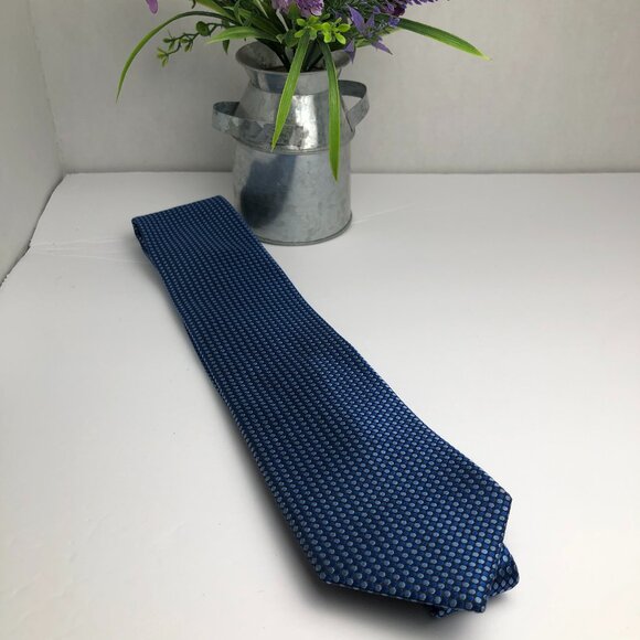 Croft & Barrow Blue 100% Polyester Men’s Necktie - Picture 1 of 5